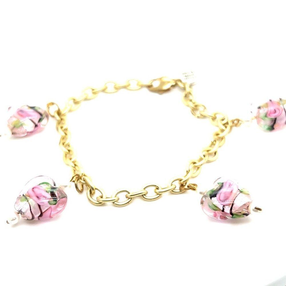 Pink Charm bracelet (c) - Picture 2 of 4